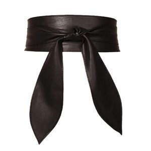 5818 Womens Obi Belt Fashion Corset Wide Leather Knotted Cinch Tie Wide Belt